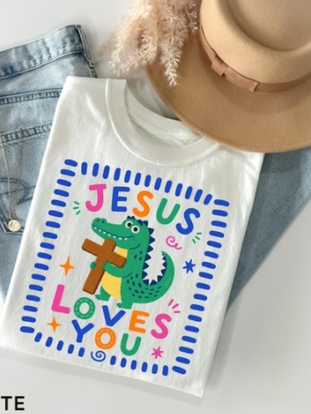 Jesus Loves You Alligator Shirt, Christian Gospel T-Shirt